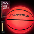 Light up LED Basketball, Glow in the Dark, Sizes 7 Light up Ball for Kids, Teens & Adults, Red Glow for Outdoor Games, Sports, Birthday Gifts Ideas for Boys
