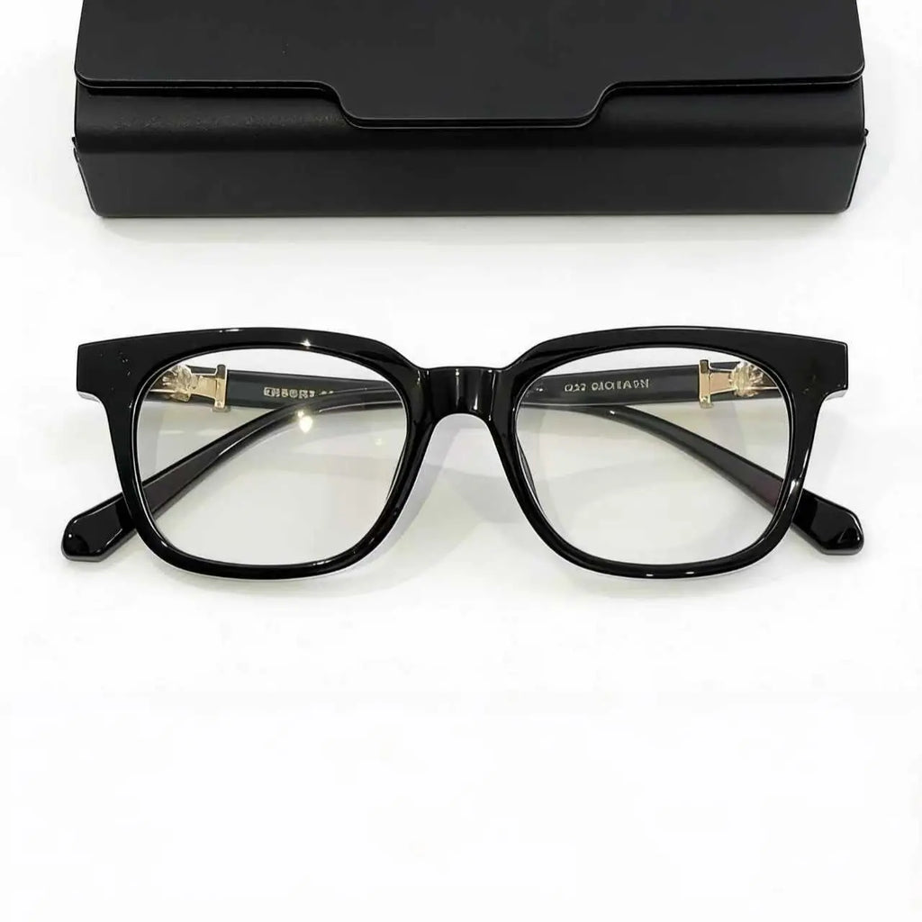 Blue Light Blocking Eyeglasses for Men & Women Lightweight Trendy Square Frames with UV400 Protection Ideal for Travel Gaming & Fishing