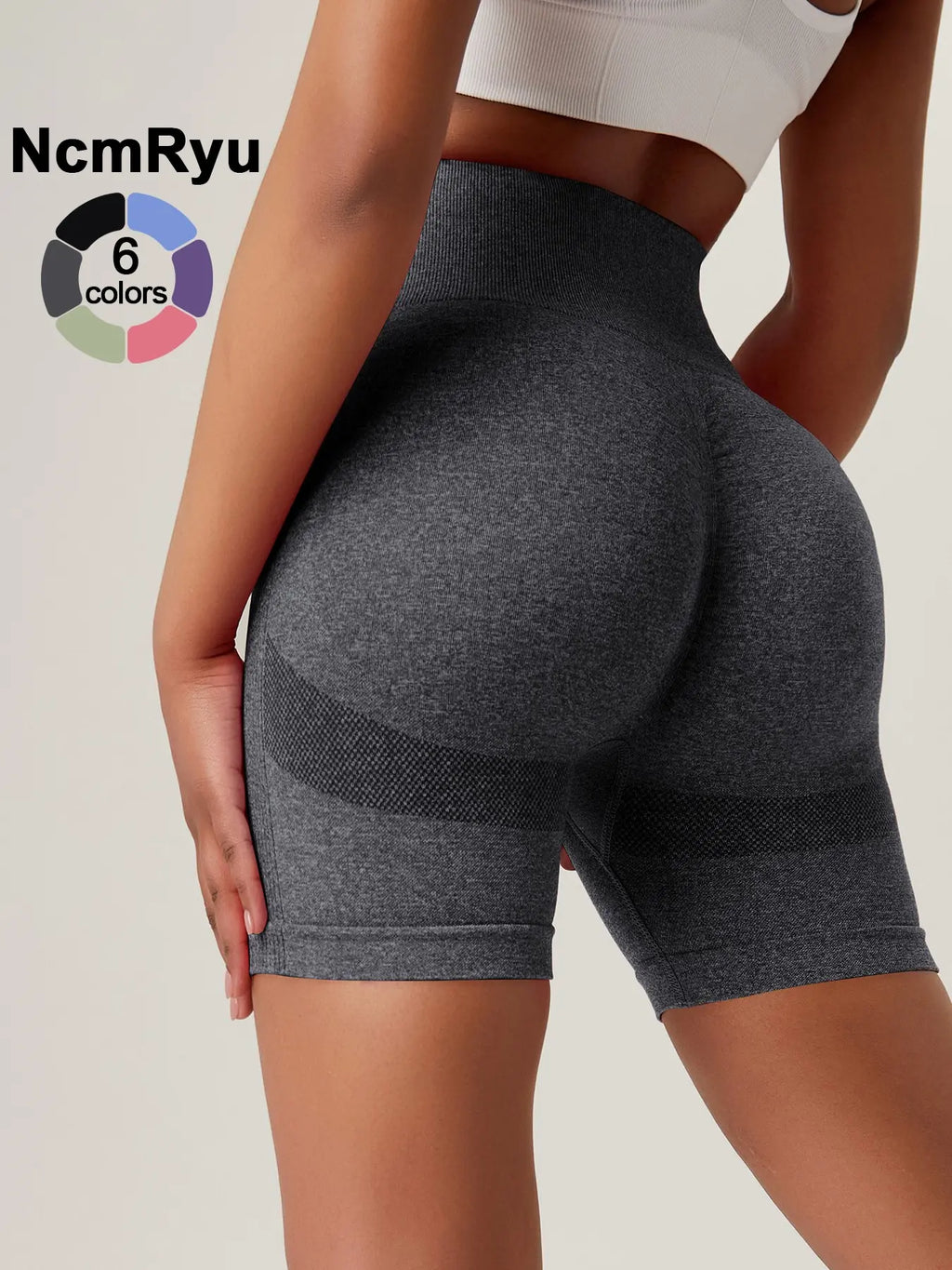 Women'S High Waist Workout Stretch Shorts Butt Lifting Tummy Control Ruched Booty Smile Yoga Short Pants High Waisted Shorts Activewear Shorts Athletic Wear Shorts Sport Shorts