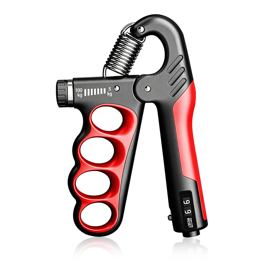 【Back to School】Grip Strength Trainer, Hand Grip Strengthener with Adjustable Resistance 11-220Lbs(5-100Kg), Automatic Counter, Ergonomic Design, Forearm Strengthener for Musicians Athletes and Injury Recovery