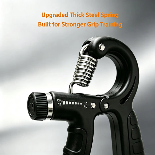 Adjustable Hand Grip Strengthener with Mechanical Counter, 22-220LB Resistance Forearm Trainer, Non-Slip Grip for Hand Strength Training