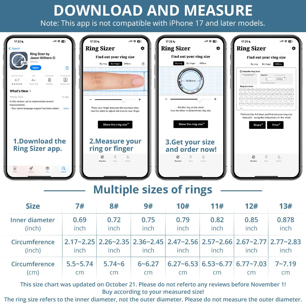 Turbosun Smart Ring-Temperature Monitor & Waterproof Fitness Tracker (5ATM) with Heart Rate, Blood Oxygen, Sleep, Stress & Menstrual Cycle Monitoring, No Subscription, Wireless Charging Box Included Digital COLMI R09 Hitienx Smart Ring 3, Heart Rate Monit